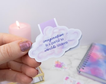Imagination Magnetic Bookmark - Page Marker, Book Lover Gift, Planner Accessory, Cute Stationery