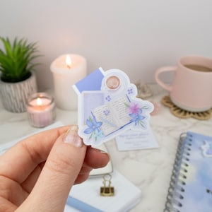 Secret Notes Magnetic Bookmark - Pastel Page Marker, Book Lover Gift, Planner Accessory, Cute Stationery