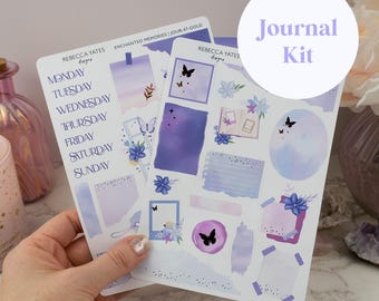 Enchanted Tales! - Journaling Planner Sticker kit. Decorative and foiled stickers for journaling.
