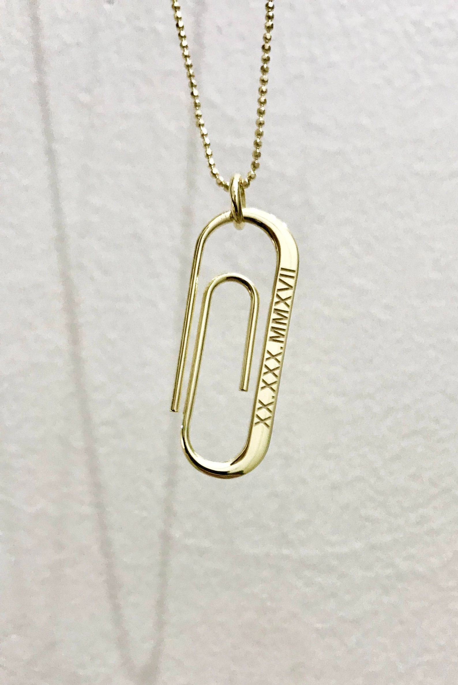 Paper Clip Necklace Personalized Paper Clip Necklace - Etsy