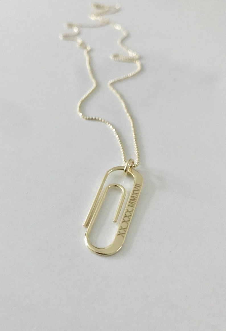 Paper Clip Necklace Personalized Paper Clip Necklace - Etsy
