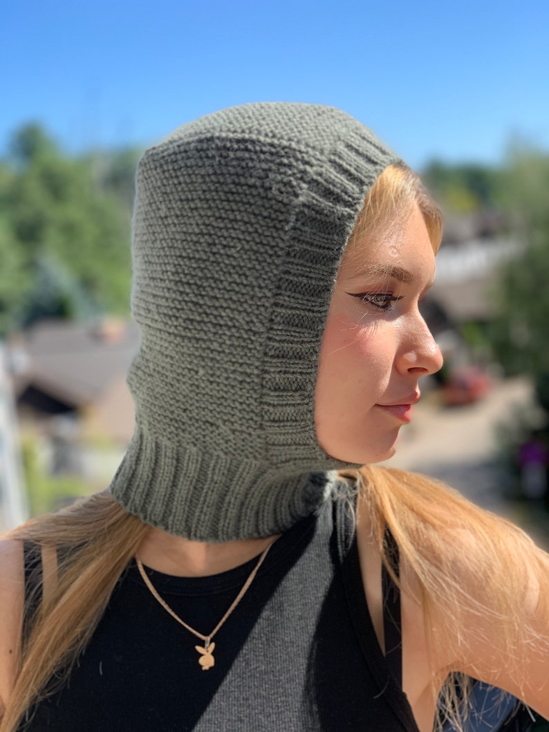 Balaclava KNITTING PATTERN for Women, Instant Download PDF Beginner