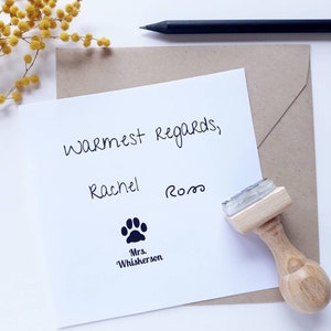 Tampon PERSONNALISÉ IMPRESSION DE PATTES, Tampon personnalisé pour chiot, Cadeau personnalisé pour propriétaire d'animal de compagnie, Patte de chat, Patte de chien, Cadeaux pour fête chat, Tampon texte personnalisé