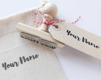 Custom FABRIC NAME Stamp, Name Stamp for Garment, Clothing Name Stamp, Stamp for Labels, School Children Clothes, Initials Stamp for Clothes