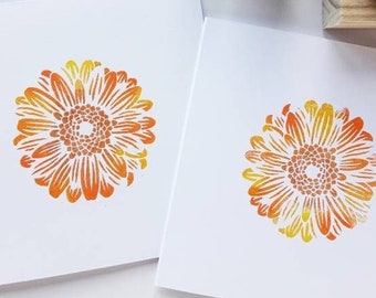 DAISY Stamp, GERBERA Rubber Stamp, Shasta Daisy Stamp, Loyalty Card Stap, Plants Flowers Stamp, Botanical Rubber Stamp, Bloom Decor, Blossom