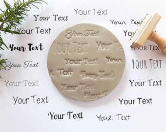 Custom Text Stamp for Clay, Stamp with your Name, Initials Stamp for Pottery, Acrylic Stamp for Leather-Hard Clay, Ceramist Signature Tool