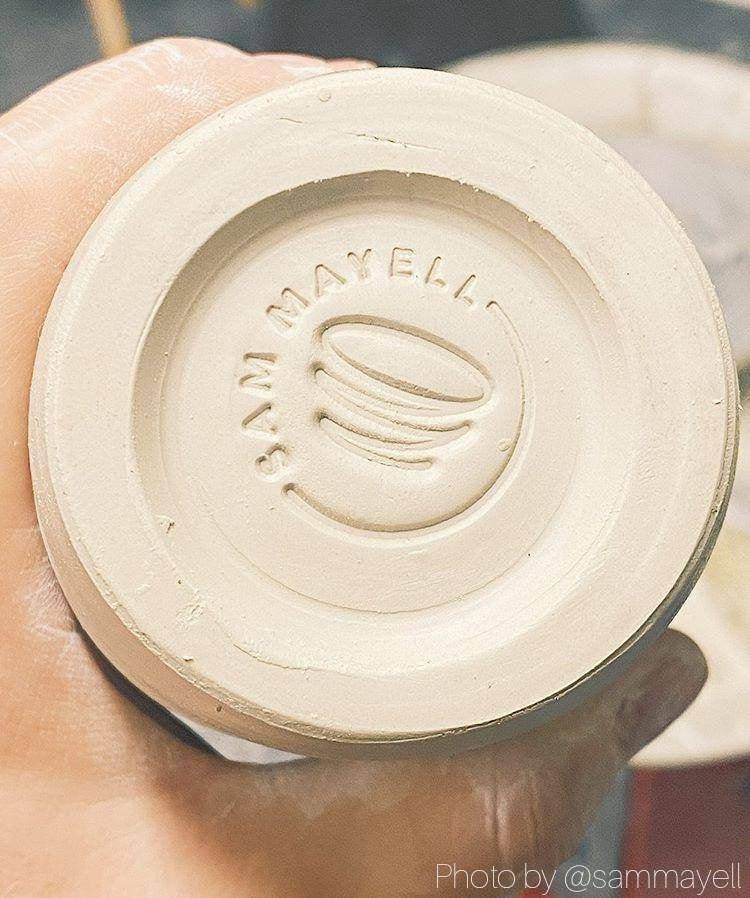 Engraved Acrylic Pottery Stamp 