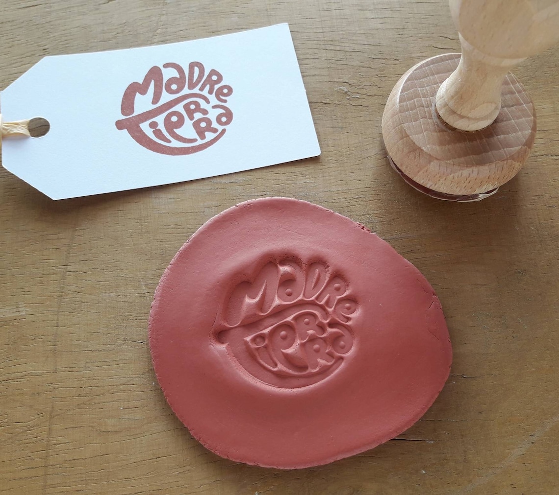 Custom Clay Stamp With Your Name, Personalized Pottery Stamp, Clay Signature, Custom Stamp For Pottery