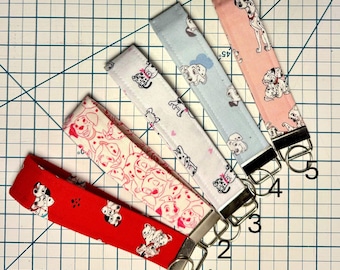Limited Edition Dalmatian key fob key chain lanyard wristlets! FREE shipping!