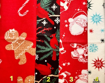 Customizable Select Your Set 2026 Christmas Holiday Eco Friendly Reusable Paperless Paper Towel Sets | Un-paper towels | Napkins