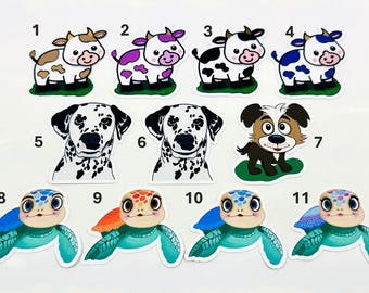 Cute Animal Themed Stickers!