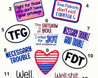Political, Causes, Social Message Stickers