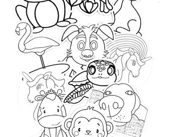Color-Your-Own 3 inch Vinyl Sticker Decals | School, Classroom, Business, Daycare, Party, Summer, Graduation, Celebration, Kids, Adults