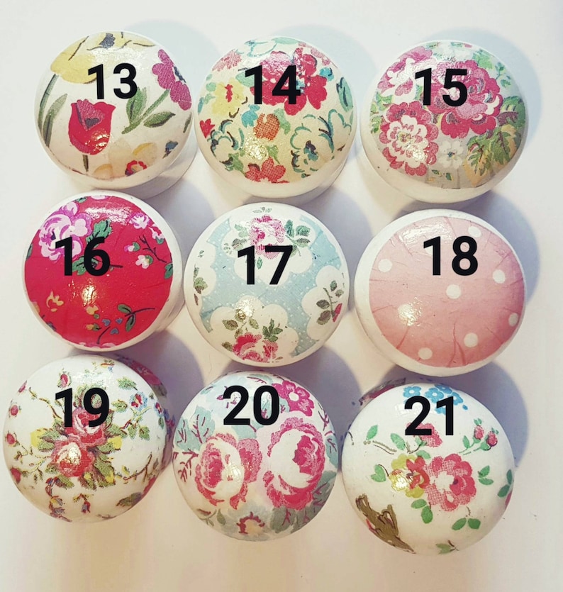 Wooden Knobs/decoupage/cath Kidston/drawer Etsy UK