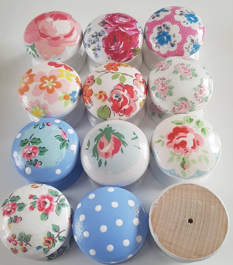 Wooden Knobs/decoupage/cath Kidston/drawer Etsy UK