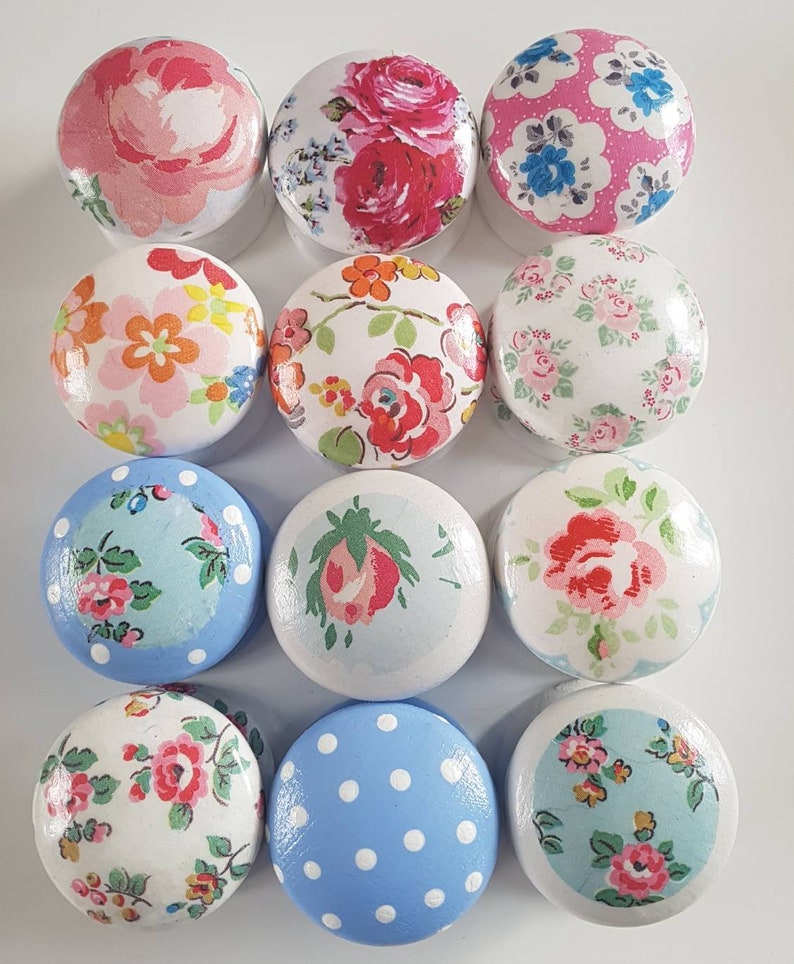 Wooden Knobs/decoupage/cath Kidston/drawer Etsy UK