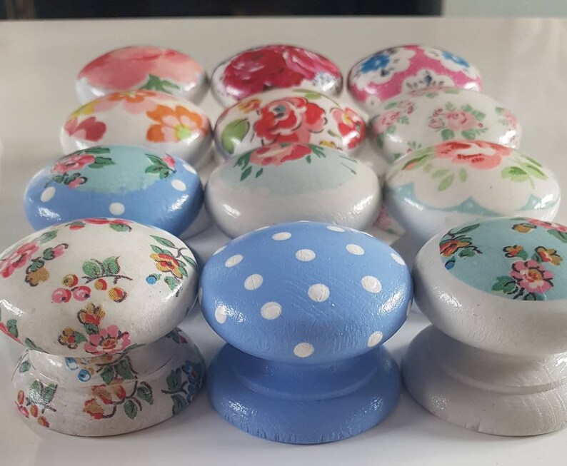 Wooden Knobs/decoupage/cath Kidston/drawer Etsy UK