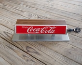 Vintage Coca Cola Double Sided Lighted Soda Fountain Topper Countertop Advertising Coca Cola Display