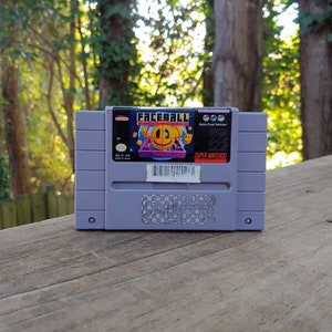 Original Super Nintendo SNES Faceball Game Authentic