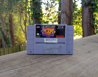 Original Super Nintendo SNES Faceball Game Authentic