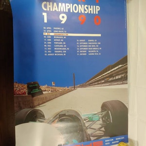 Vintage Porsche Cart Championship 1990 Poster