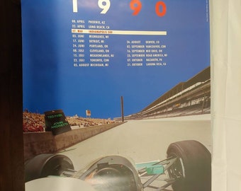 Póster del campeonato Porsche Cart de 1990