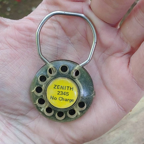 Vintage RARE Zenith Bell Systems Telephone Company No Charge Underground Cable Tag