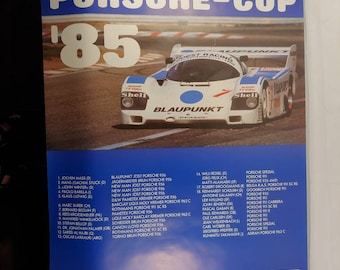 Vintage Porsche Cup 1985 Poster