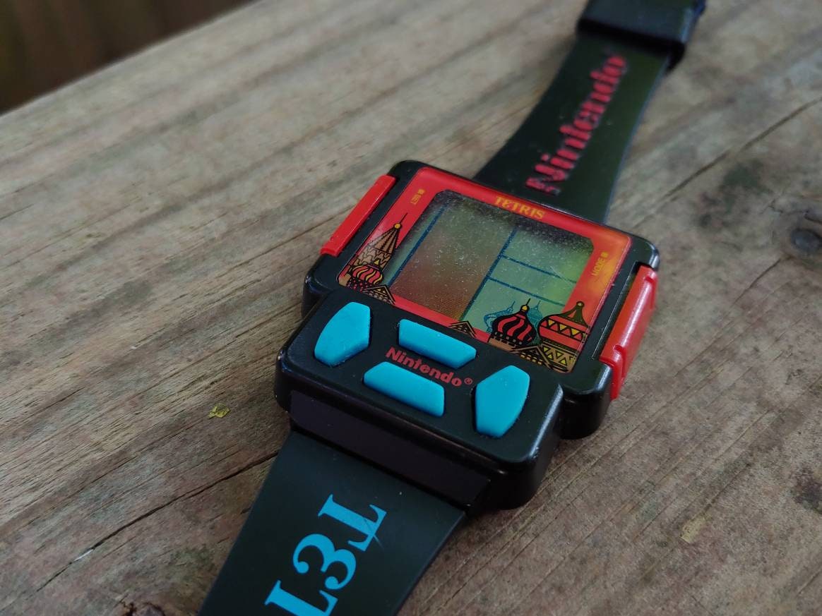 Vintage Nintendo Tetris Electronic Wrist Watch Etsy