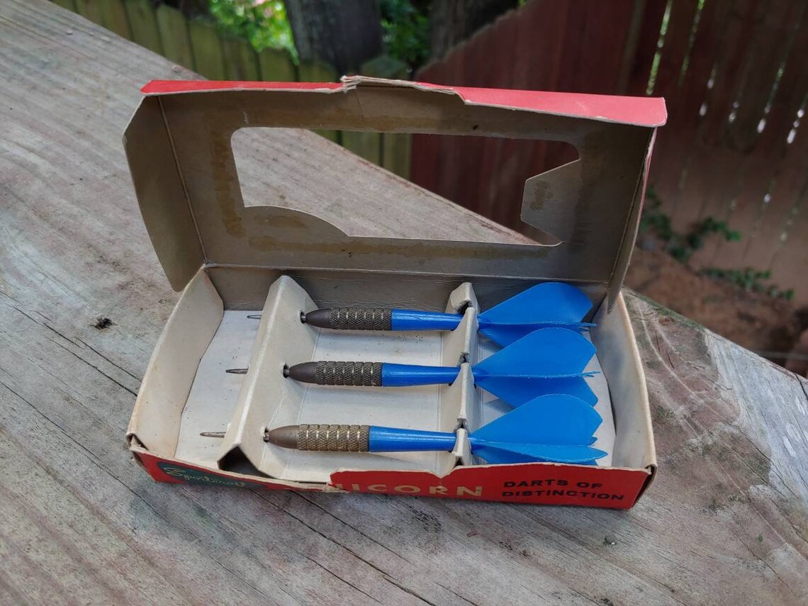 Vintage Unicorn Darts CB 1000IY Sportcraft 44 Dart Lot Etsy