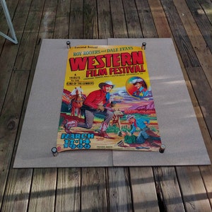 Vintage Roy Rogers & Dale Evans 2nd Annual Western Film Festival Poster 1999 A Tribute To The King Of Cowboys