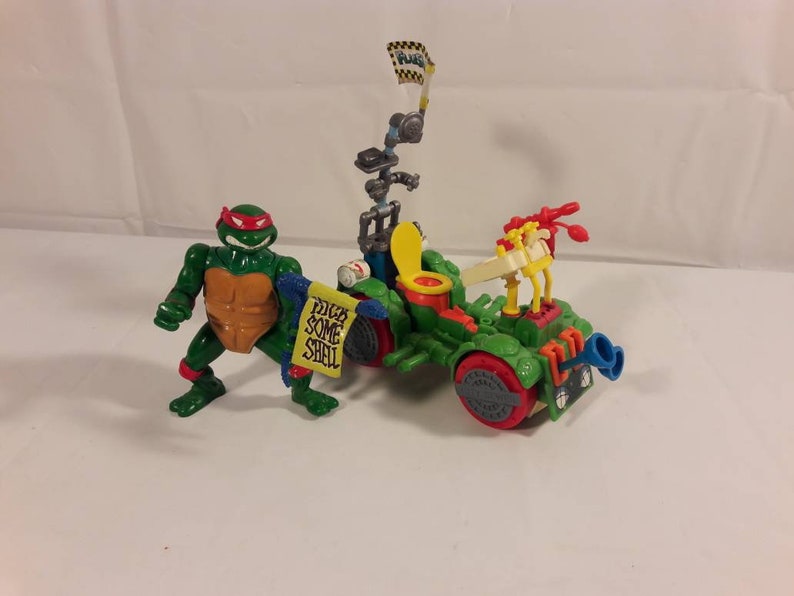 Vintage Tmnt Teenage Mutant Ninja Turtles Toilet Trash Taxi Etsy