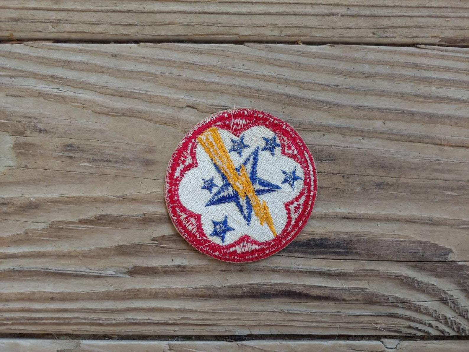 Vintage WWII WW2 Military Lightning Bolt Star Patch | Etsy