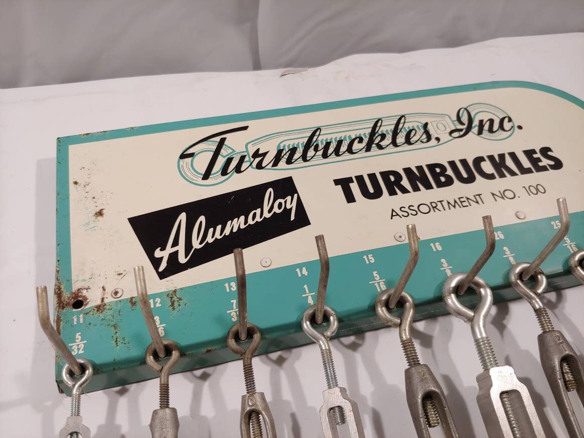 Vintage Turnbuckle Inc Alumaloy Turnbuckle Assortment No 100 Etsy