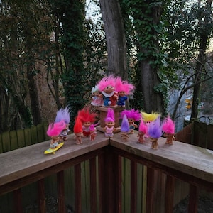 Vintage Ace Novelty Co. Treasure Troll Doll Lot Of 15