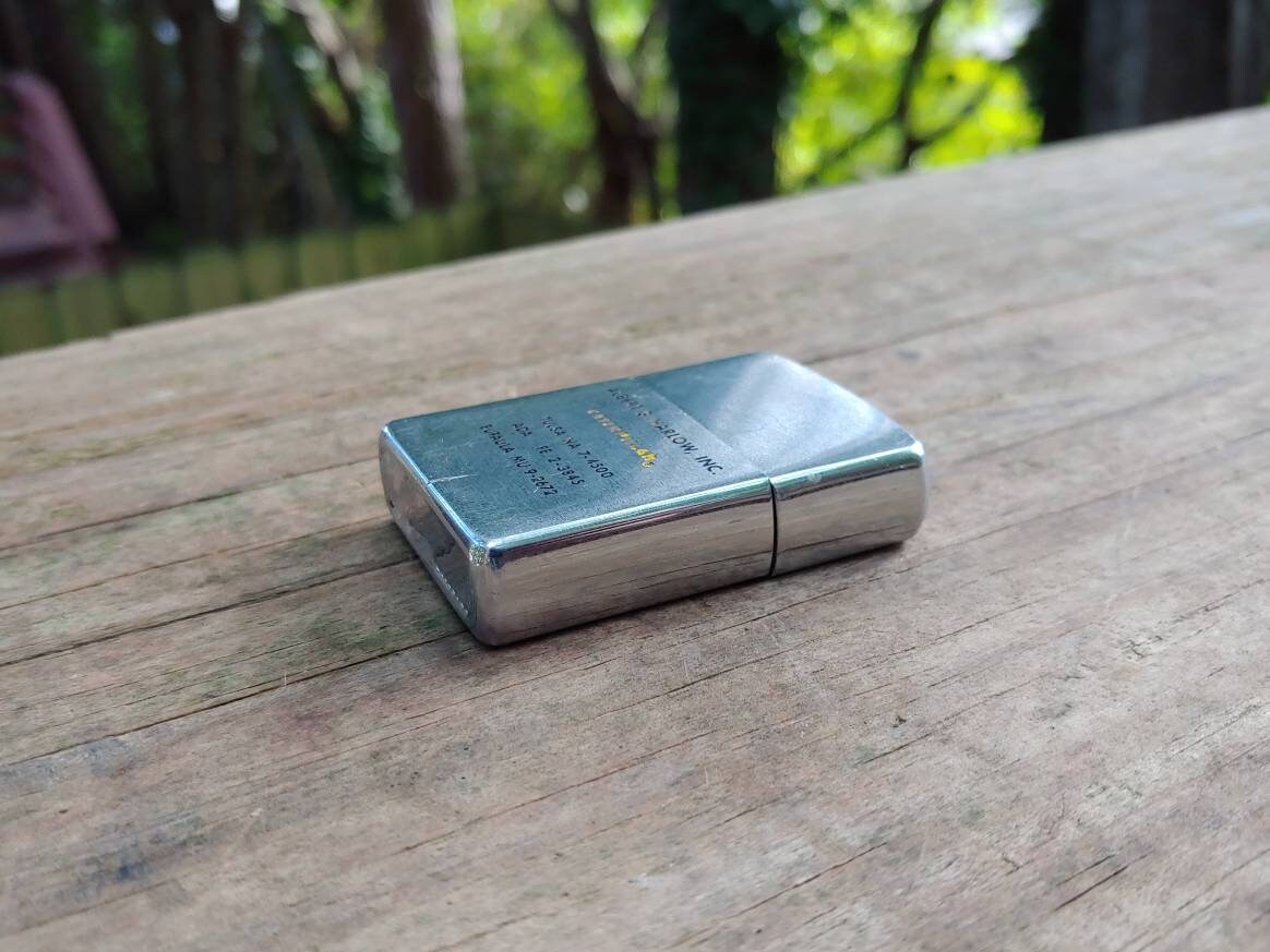 Vintage Caterpillar Tractor Dealer Zippo Lighter Tulsa Ada Etsy