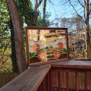 Vintage Seagrams Crown Royal Denver 90&#39; Advertising Mirror
