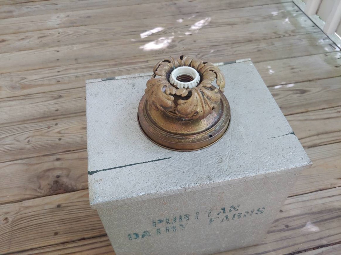 Vintage latón victoriano Art Deco Ornamentado Fijación de | Etsy