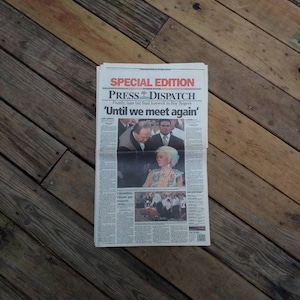 Vintage Roy Rogers Tribute Special Edition Press Dispatch Until We Meet Again Newspaper