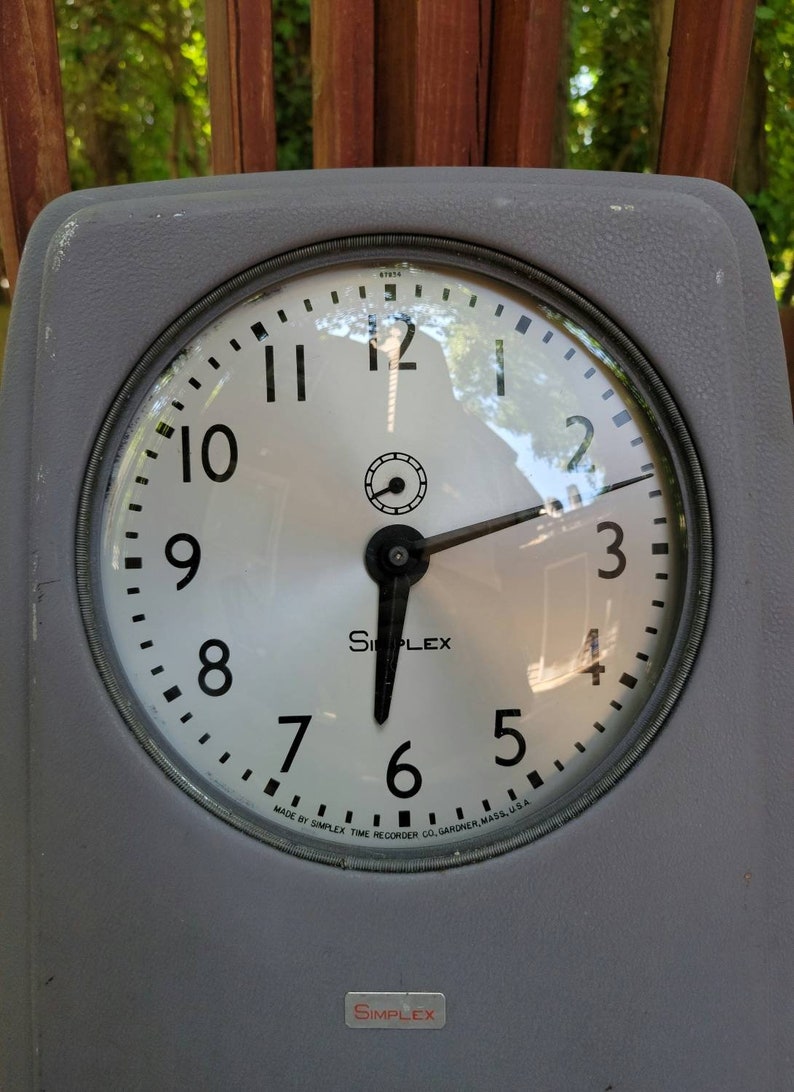Vintage Simplex Master Clock Time Recorder Type 919 Etsy