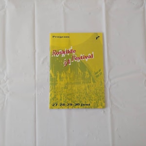 Vintage Roskilde Festival 1991 Program Book