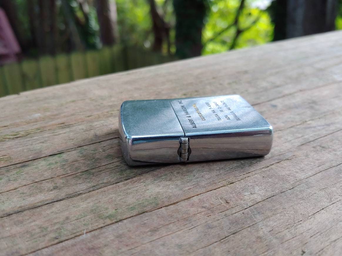 Vintage Caterpillar Tractor Dealer Zippo Lighter Tulsa Ada Etsy