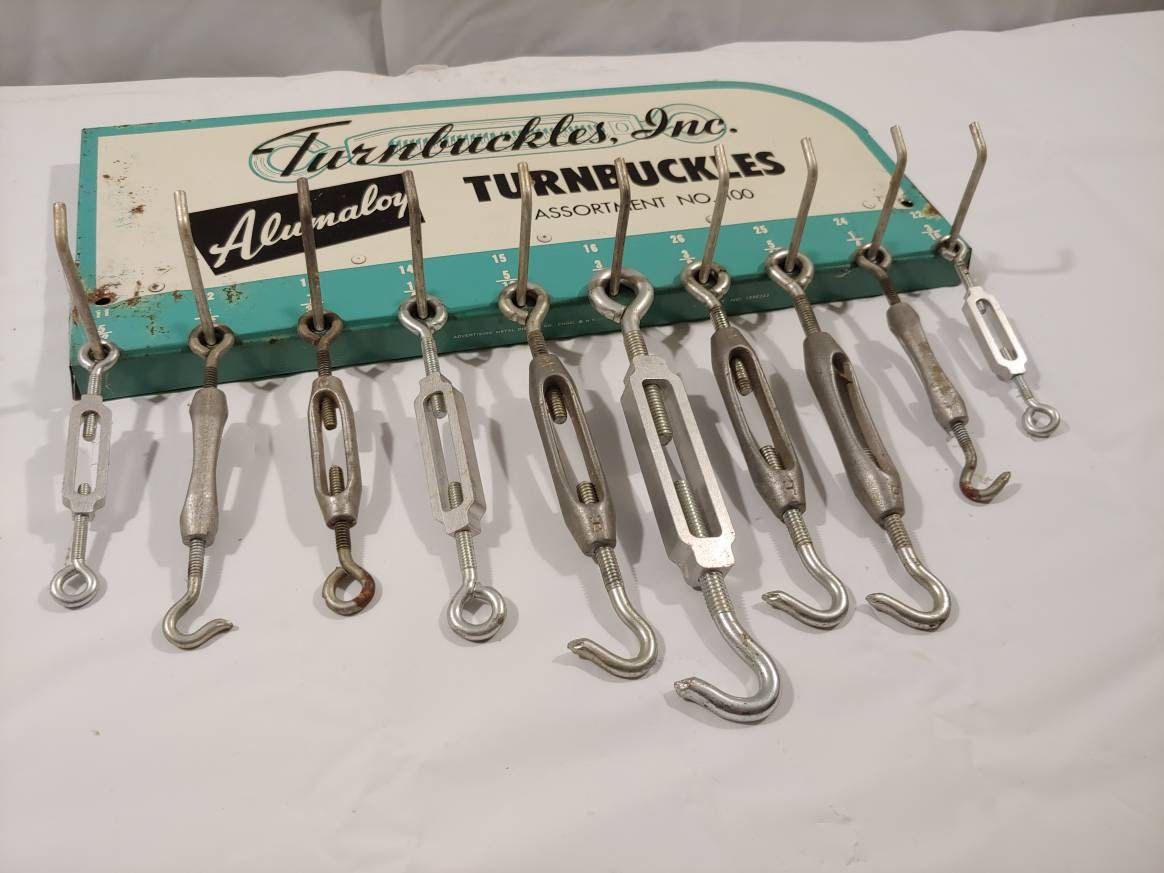 Vintage Turnbuckle Inc Alumaloy Turnbuckle Assortment No 100 Etsy
