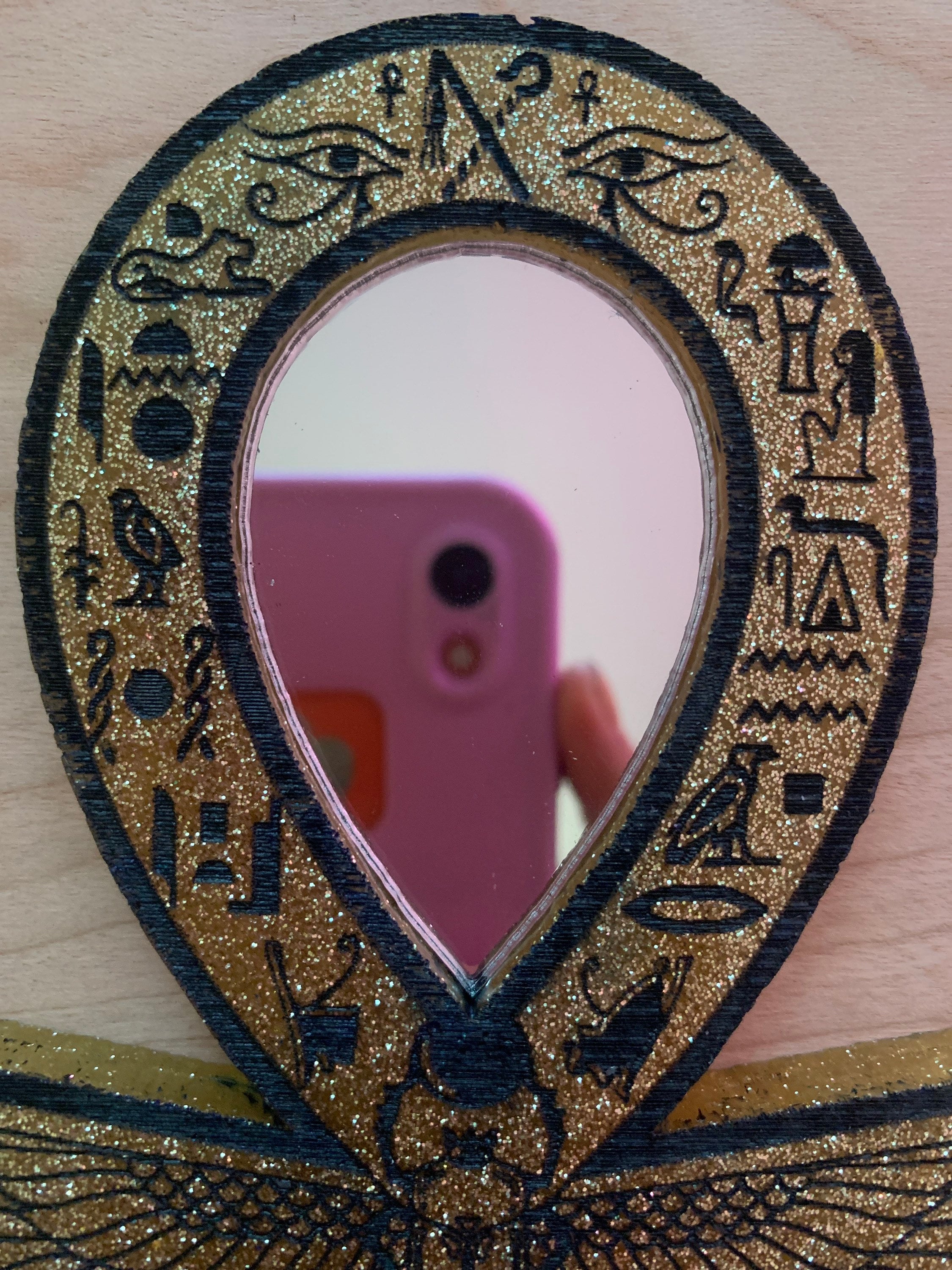 Custom Cut Acrylic Mirrors x3 for Ankh Mold Etsy
