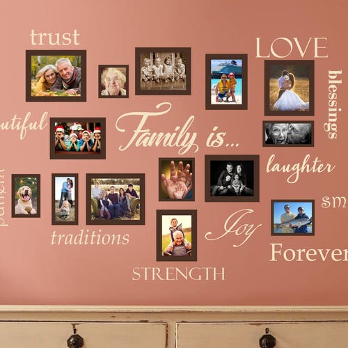 Family Photo Wall Decals Etsy