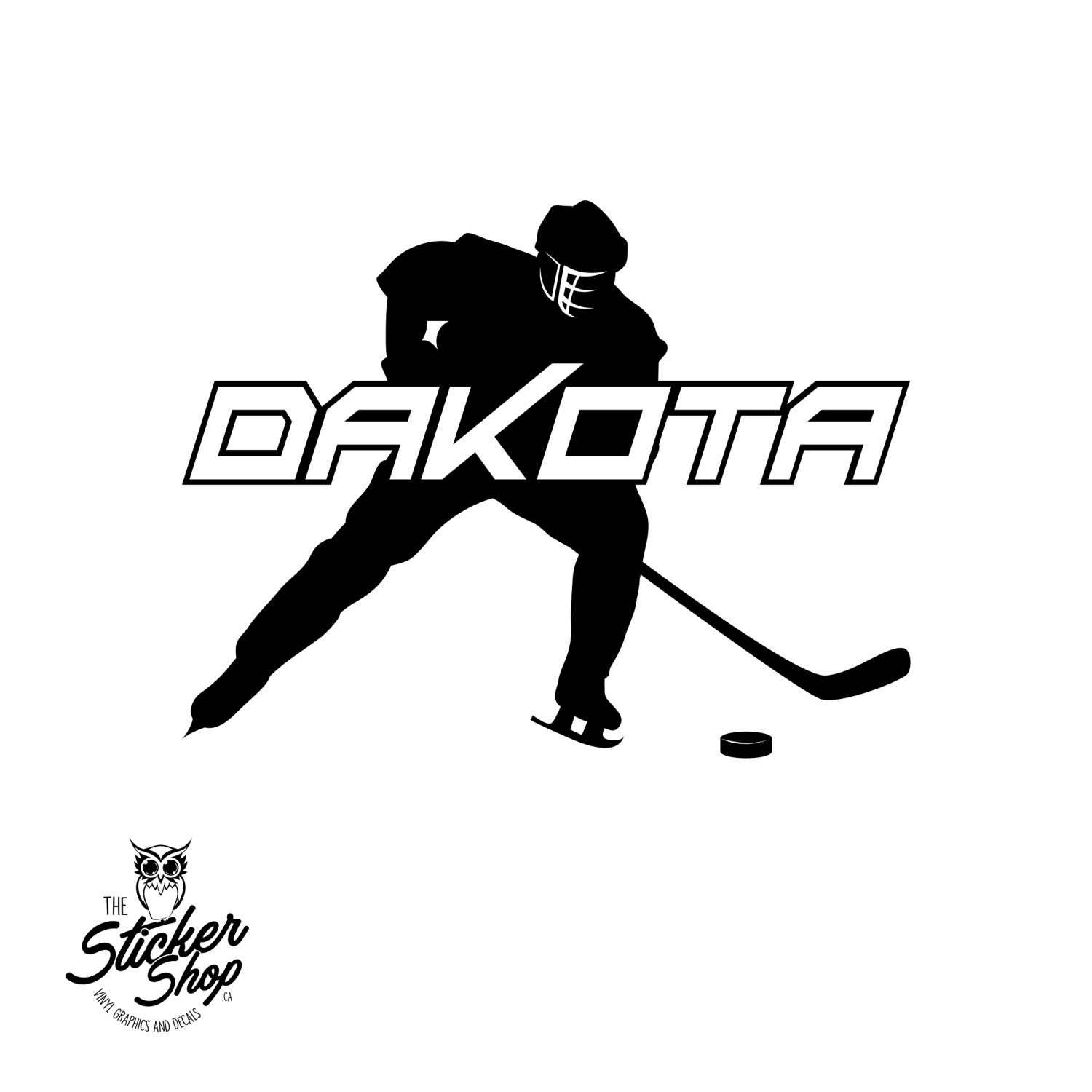 Hockey Decal Child's Custom Name Etsy Canada