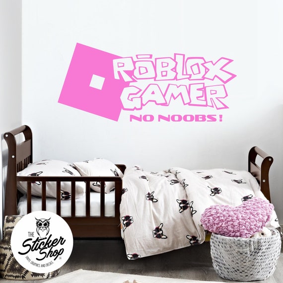 Roblox Gamer Decal - roblox wall decal etsy