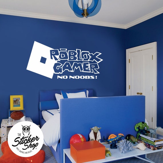 Roblox Gamer Decal - roblox wall decal etsy