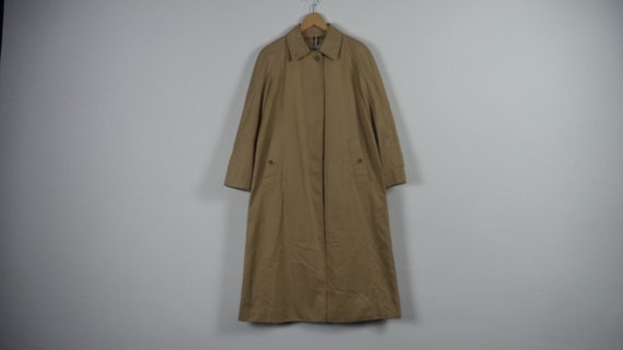 Vintage Burberrys Long Coat Size UK 16
