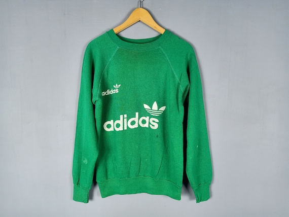 Vintage 70's Adidas Sweatshirt Size Medium 19.5" X